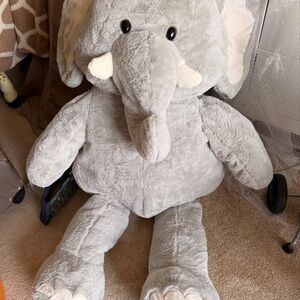 Cuddly Gray Elephant Plush Toy